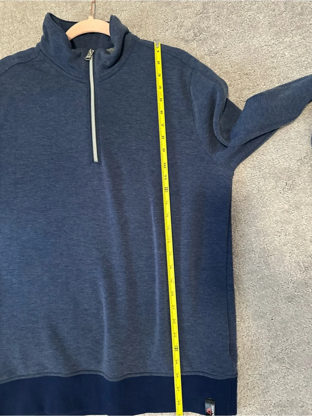 Banana Republic Men’s Polartec Blue Heather  Half-Zip Pullover size Large